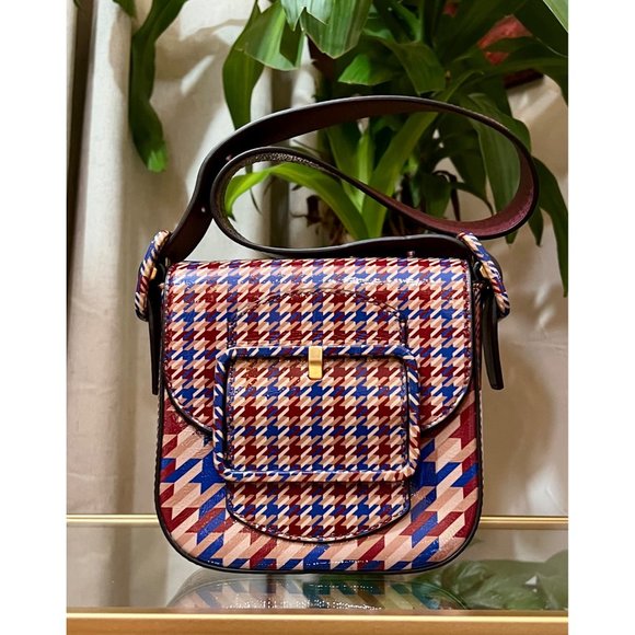 ♦️♦️ TORY BURCH AUTHENTIC PLAID SAWYER HANDBAG ♦️♦️ - Picture 2 of 16
